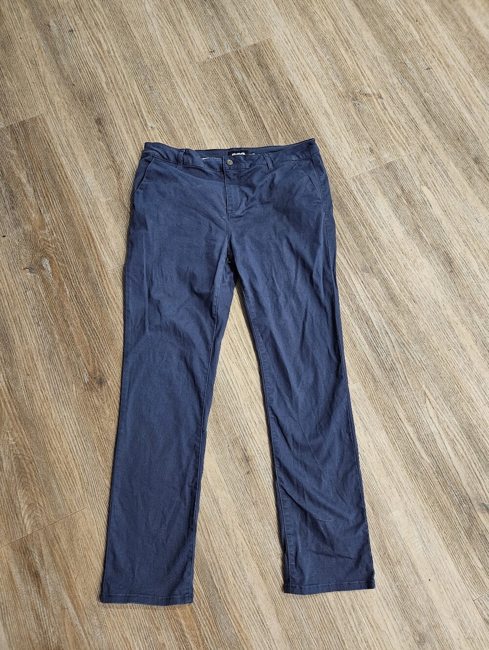 Men RSQ Navy Blue Slim Straight Pant